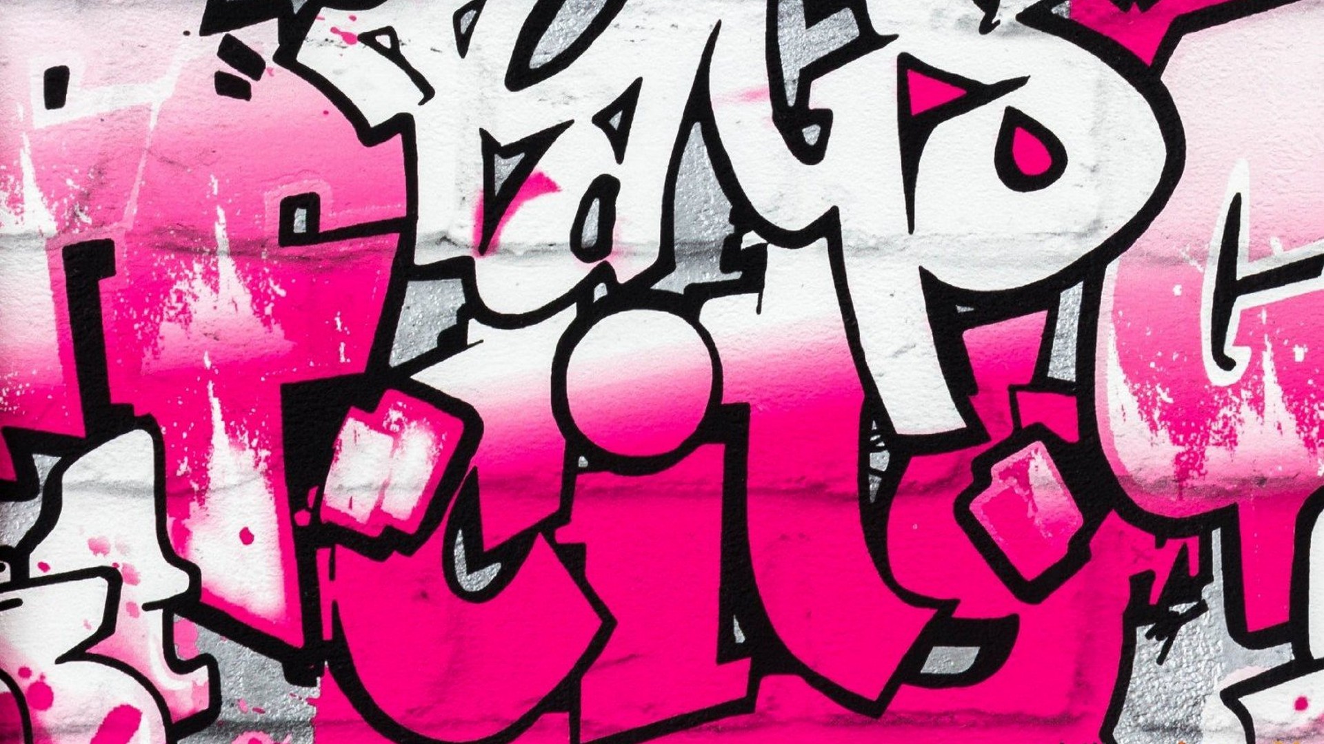 Graffiti Font Wallpaper For Desktop with resolution 1920X1080 pixel. You can use this wallpaper as background for your desktop Computer Screensavers, Android or iPhone smartphones