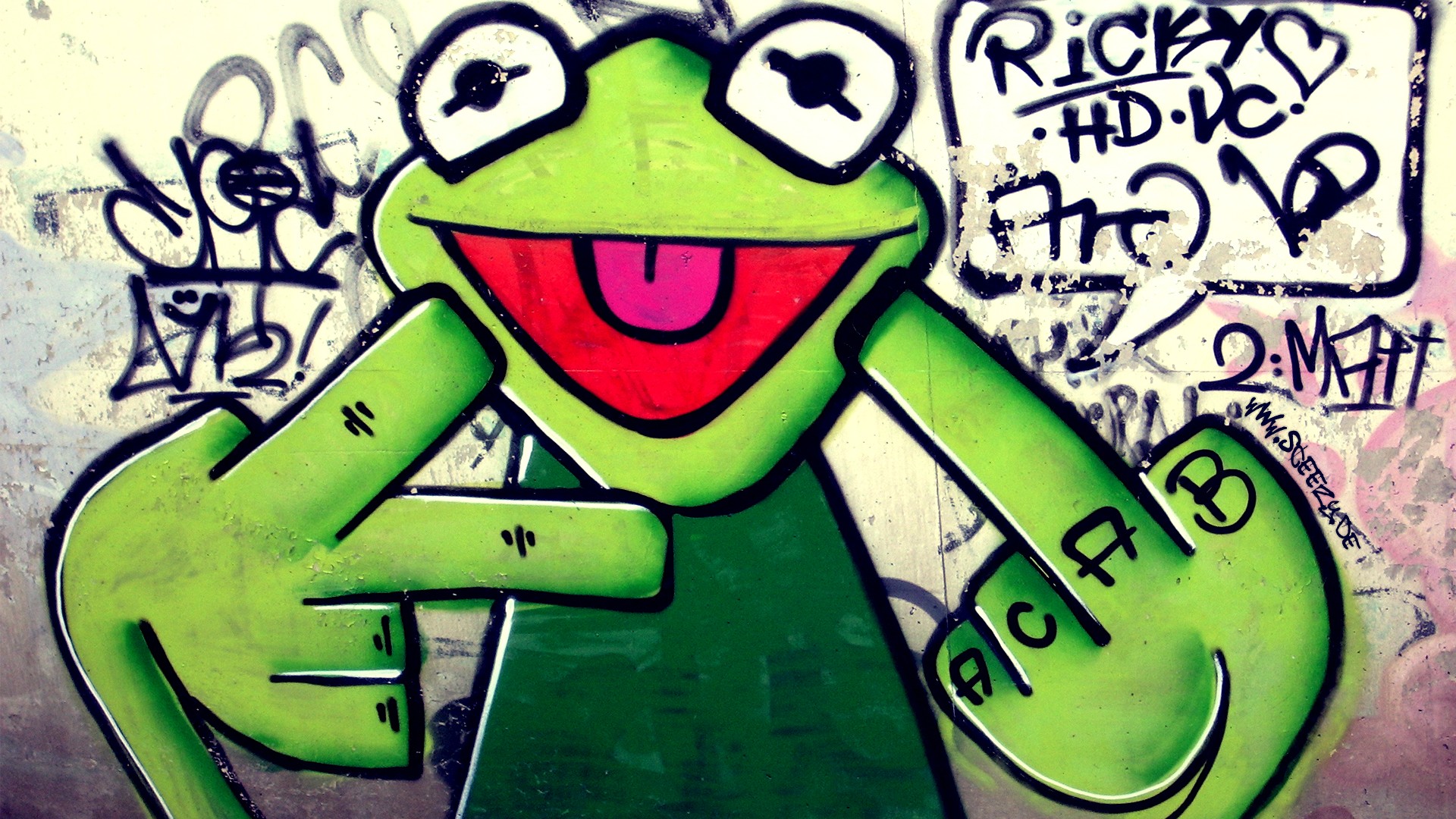 Graffiti Tag Desktop Wallpaper with resolution 1920X1080 pixel. You can use this wallpaper as background for your desktop Computer Screensavers, Android or iPhone smartphones