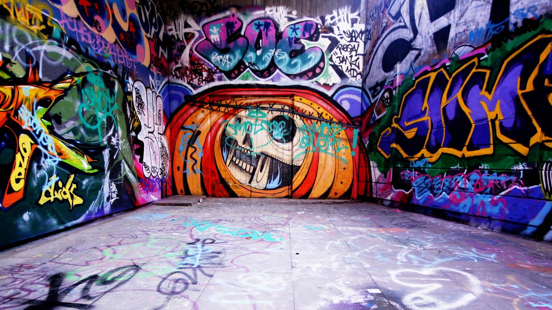 HD Graffiti Wall Backgrounds with image resolution 1920x1080 pixel. You can use this wallpaper as background for your desktop Computer Screensavers, Android or iPhone smartphones