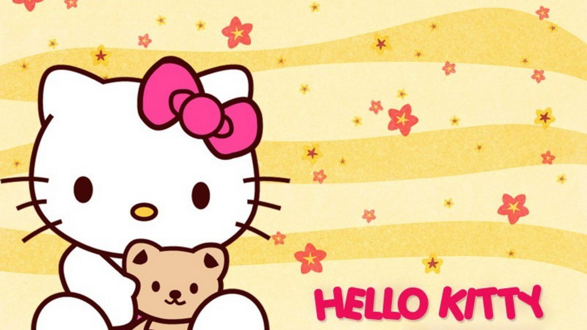 HD Hello Kitty Backgrounds with resolution 1920X1080 pixel. You can use this wallpaper as background for your desktop Computer Screensavers, Android or iPhone smartphones