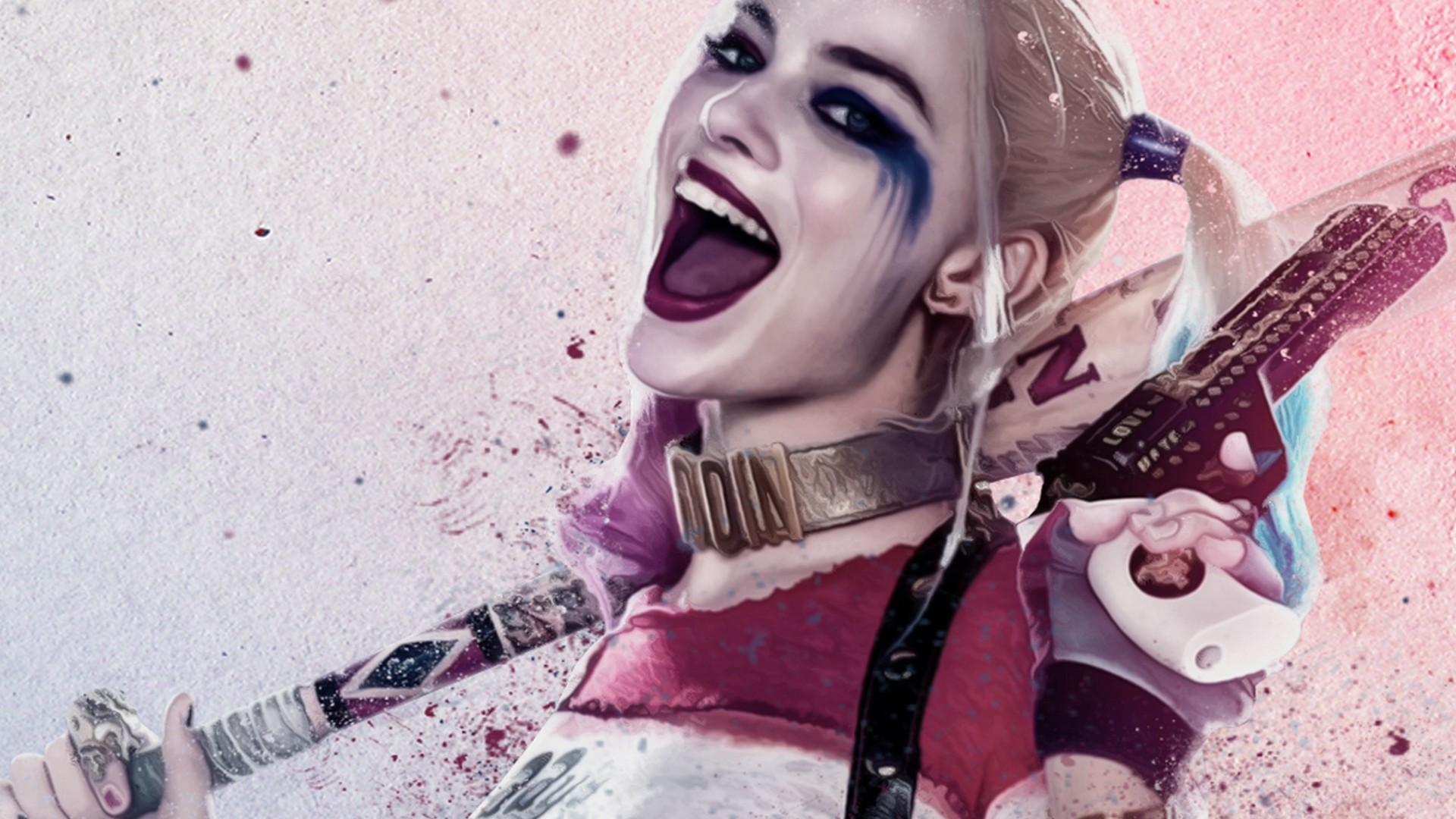 Harley Quinn Movie Desktop Backgrounds HD with image resolution 1920x1080 pixel. You can use this wallpaper as background for your desktop Computer Screensavers, Android or iPhone smartphones
