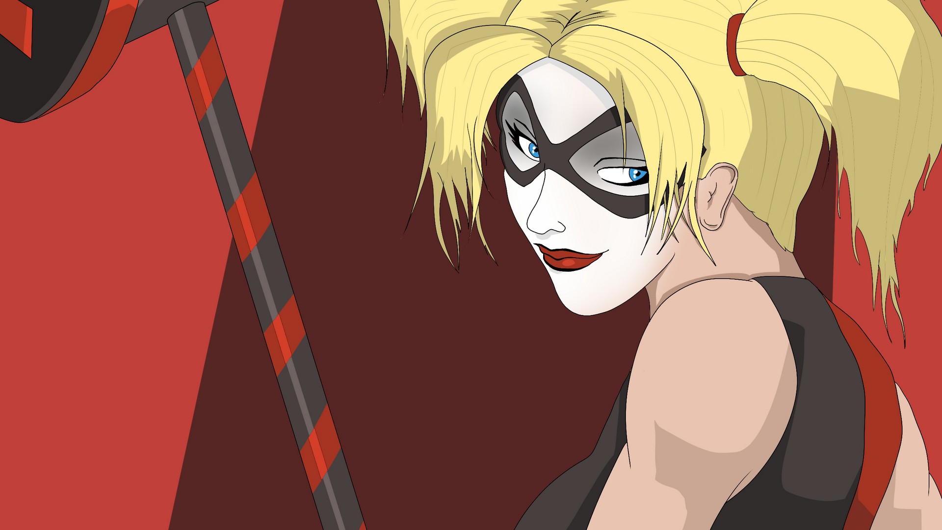 Harley Quinn Shirt Desktop Wallpaper with image resolution 1920x1080 pixel. You can use this wallpaper as background for your desktop Computer Screensavers, Android or iPhone smartphones