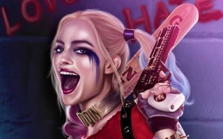Harley Quinn The Movie Wallpaper For Desktop with resolution 1920X1080 pixel. You can use this wallpaper as background for your desktop Computer Screensavers, Android or iPhone smartphones