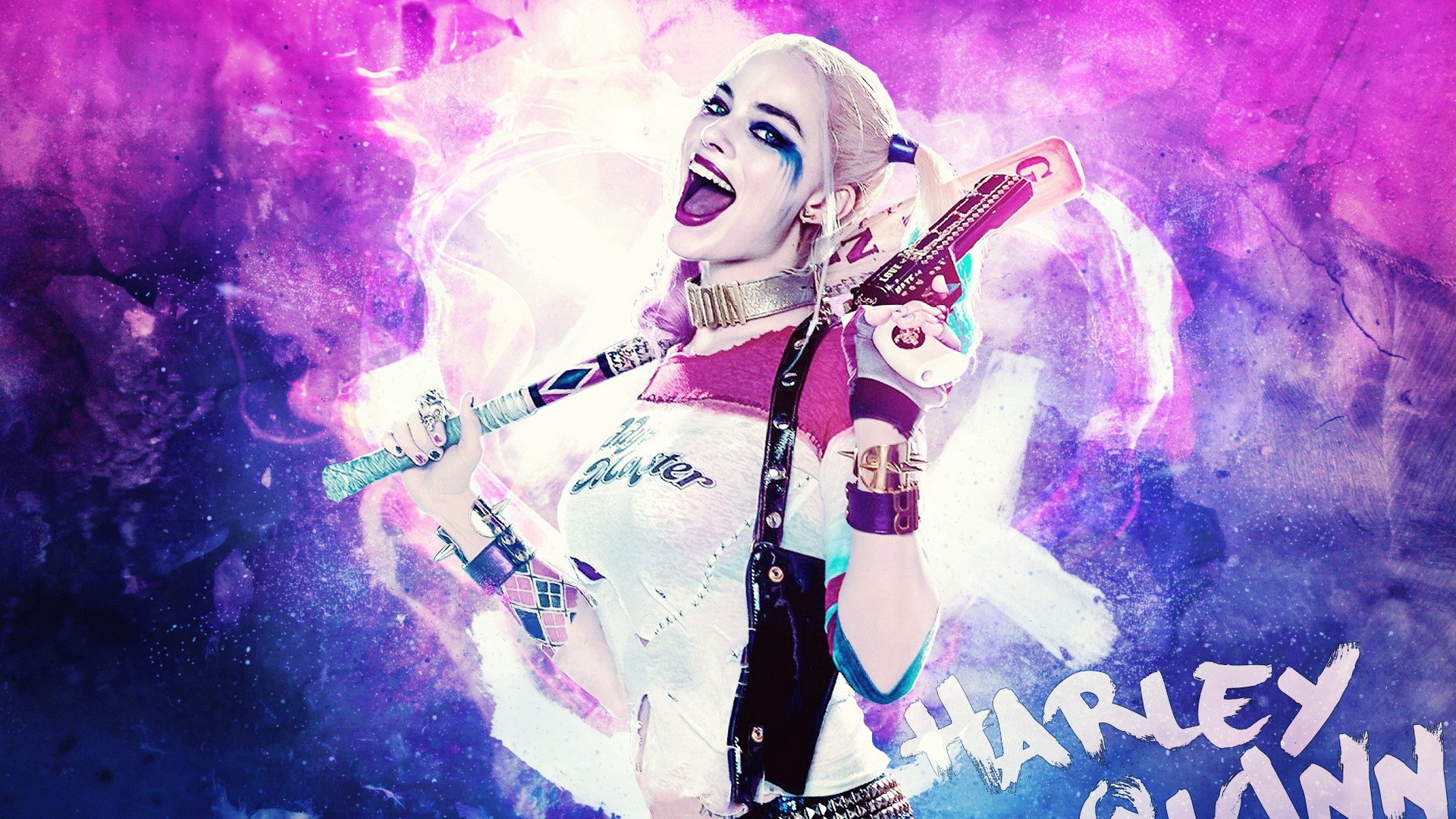 Harley Quinn Wallpaper with resolution 1920X1080 pixel. You can use this wallpaper as background for your desktop Computer Screensavers, Android or iPhone smartphones