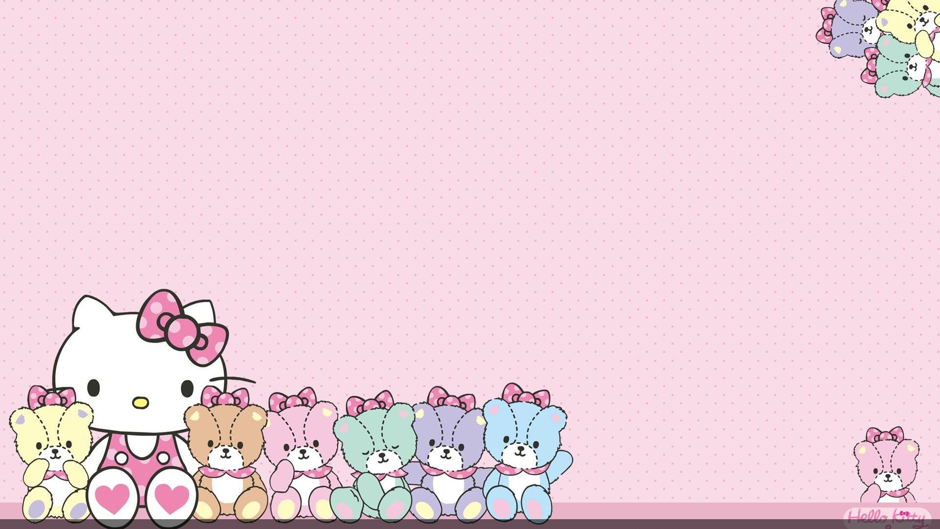Hello Kitty Desktop Wallpaper with image resolution 1920x1080 pixel. You can use this wallpaper as background for your desktop Computer Screensavers, Android or iPhone smartphones