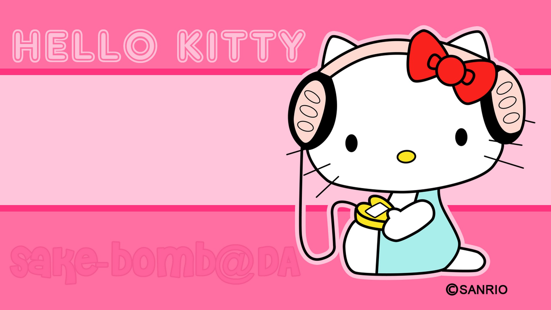 Hello Kitty Images Desktop Wallpaper with resolution 1920X1080 pixel. You can use this wallpaper as background for your desktop Computer Screensavers, Android or iPhone smartphones