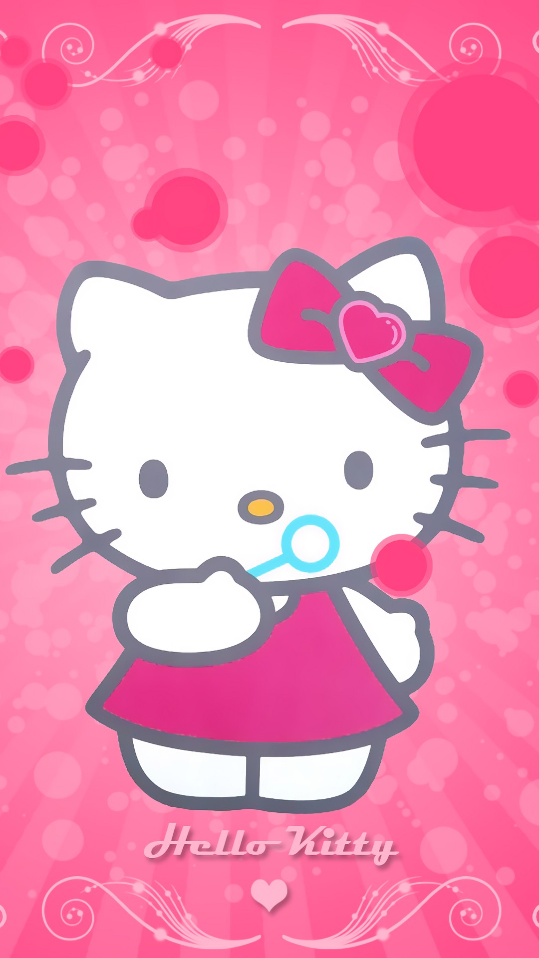 Hello Kitty Wallpaper iPhone HD with image resolution 1080x1920 pixel. You can use this wallpaper as background for your desktop Computer Screensavers, Android or iPhone smartphones