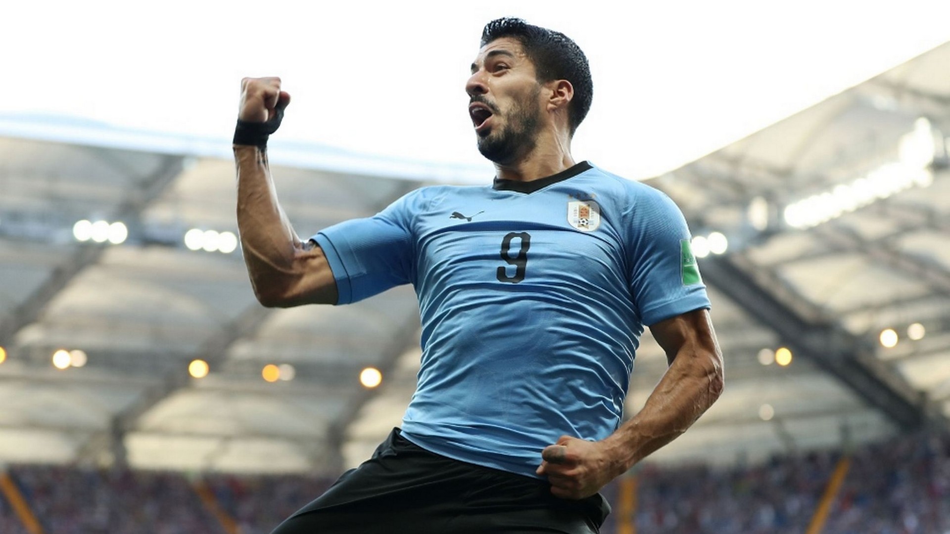 Luis Suarez Uruguay Desktop Wallpaper with image resolution 1920x1080 pixel. You can use this wallpaper as background for your desktop Computer Screensavers, Android or iPhone smartphones
