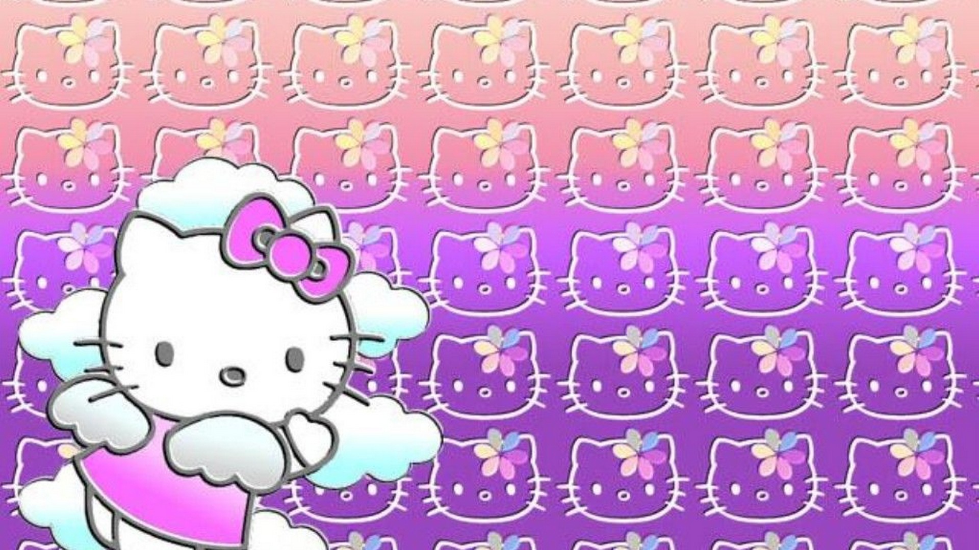 Sanrio Hello Kitty Desktop Wallpaper with image resolution 1920x1080 pixel. You can use this wallpaper as background for your desktop Computer Screensavers, Android or iPhone smartphones