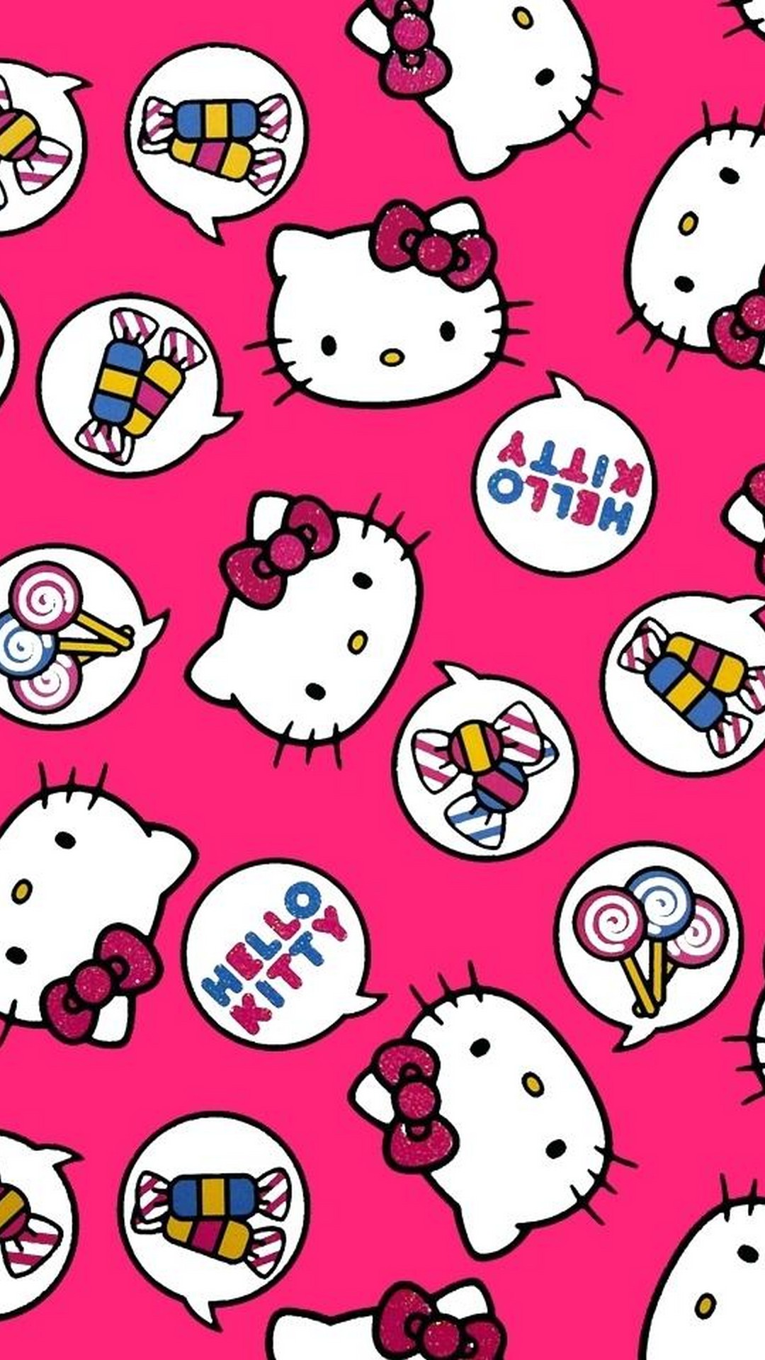 Sanrio Hello Kitty iPhone 6 Wallpaper with image resolution 1080x1920 pixel. You can use this wallpaper as background for your desktop Computer Screensavers, Android or iPhone smartphones