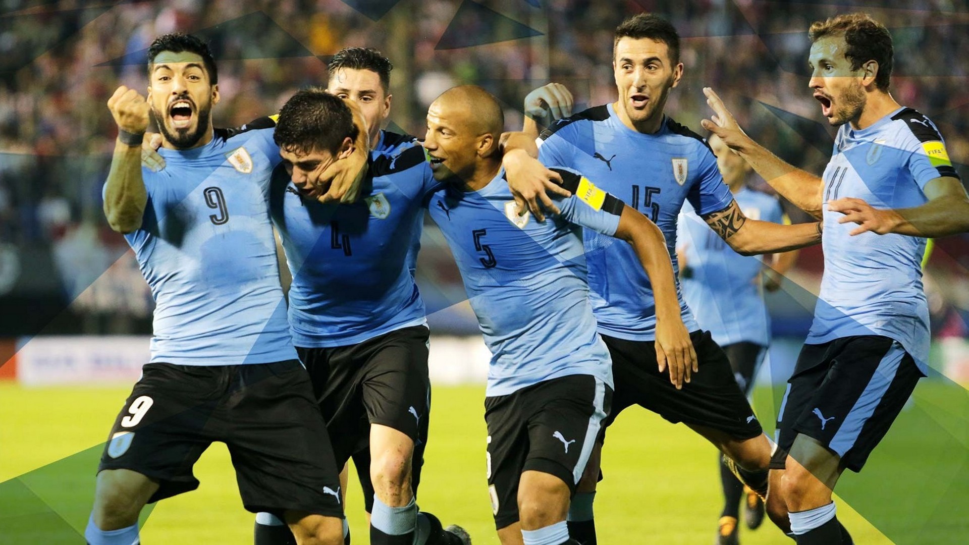 Uruguay National Team Wallpaper For Desktop with image resolution 1920x1080 pixel. You can use this wallpaper as background for your desktop Computer Screensavers, Android or iPhone smartphones