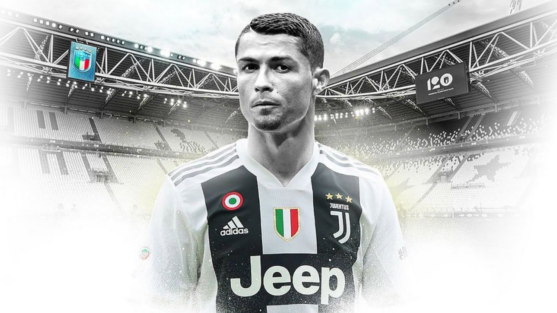 Wallpaper CR7 Juventus Desktop with image resolution 1920x1080 pixel. You can use this wallpaper as background for your desktop Computer Screensavers, Android or iPhone smartphones