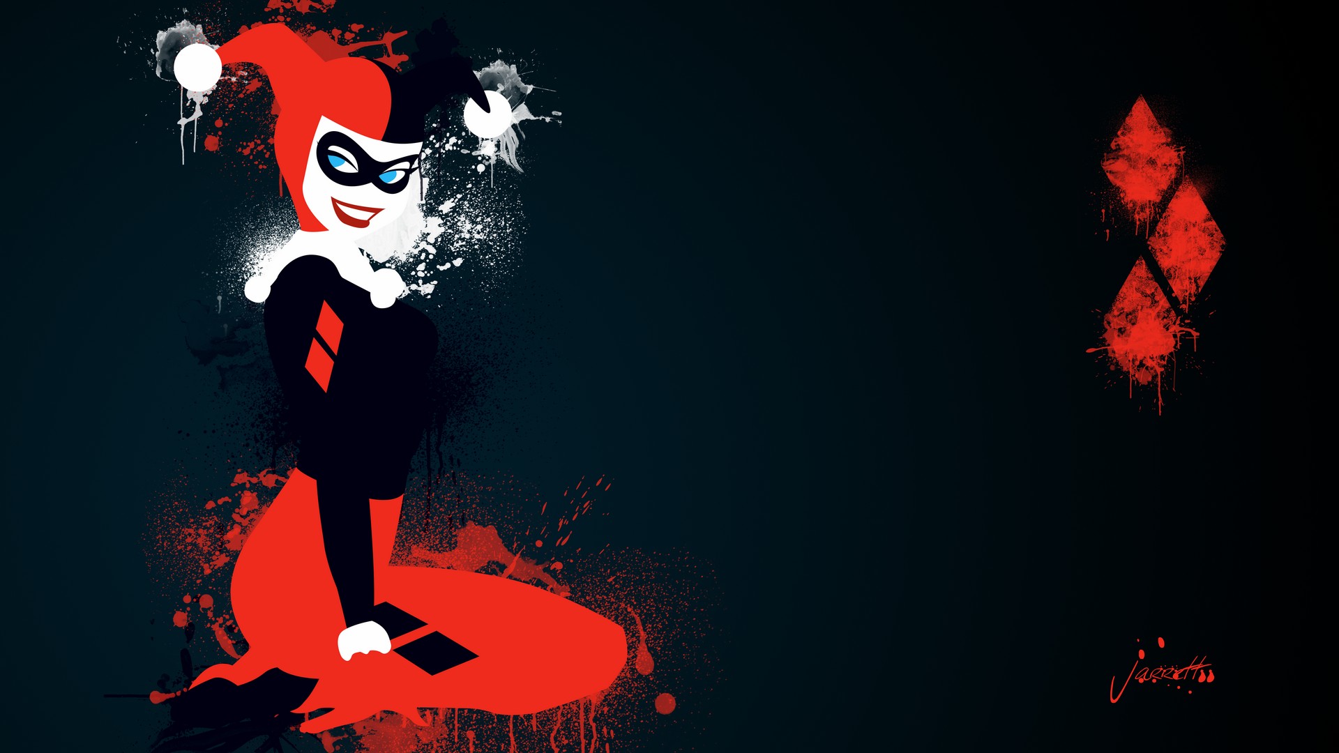 Wallpaper Harley Quinn The Movie Desktop with image resolution 1920x1080 pixel. You can use this wallpaper as background for your desktop Computer Screensavers, Android or iPhone smartphones