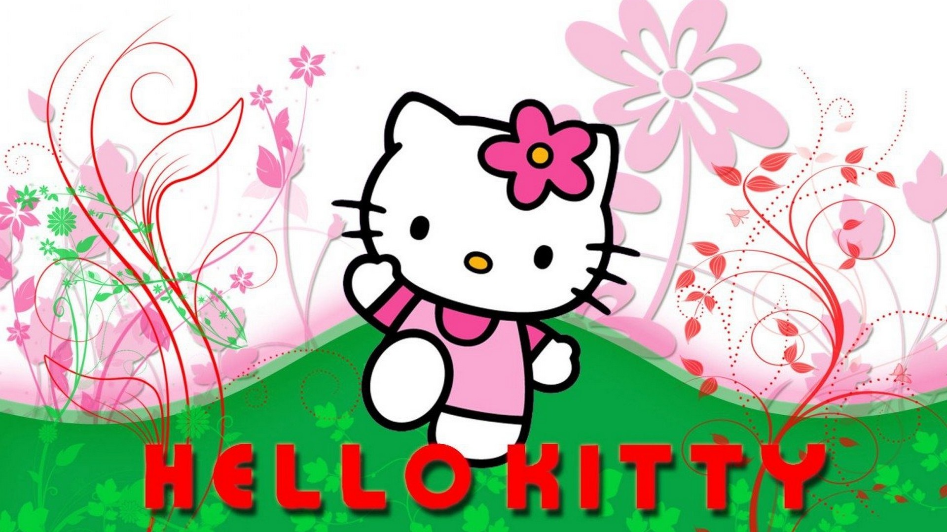 Wallpaper Hello Kitty Images with image resolution 1920x1080 pixel. You can use this wallpaper as background for your desktop Computer Screensavers, Android or iPhone smartphones