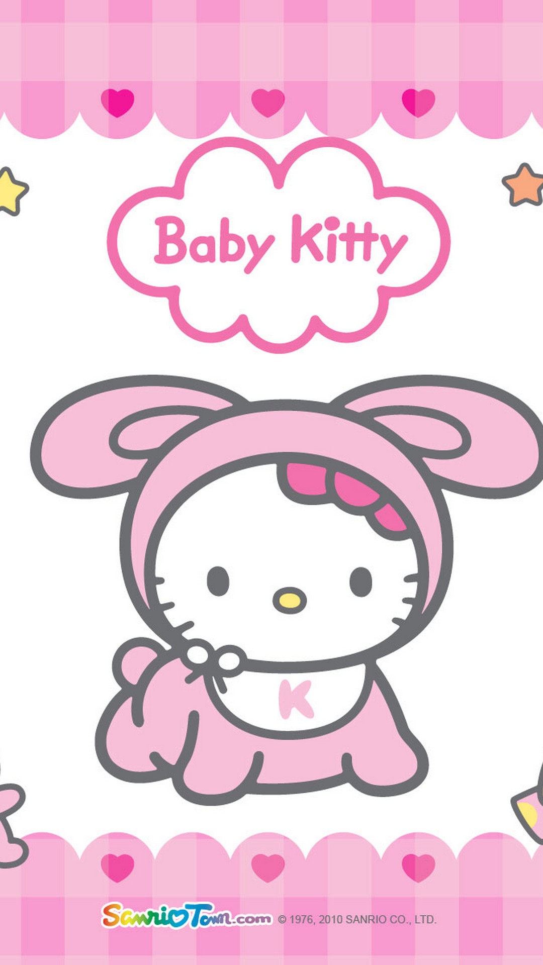Wallpaper Hello Kitty iPhone with image resolution 1080x1920 pixel. You can use this wallpaper as background for your desktop Computer Screensavers, Android or iPhone smartphones