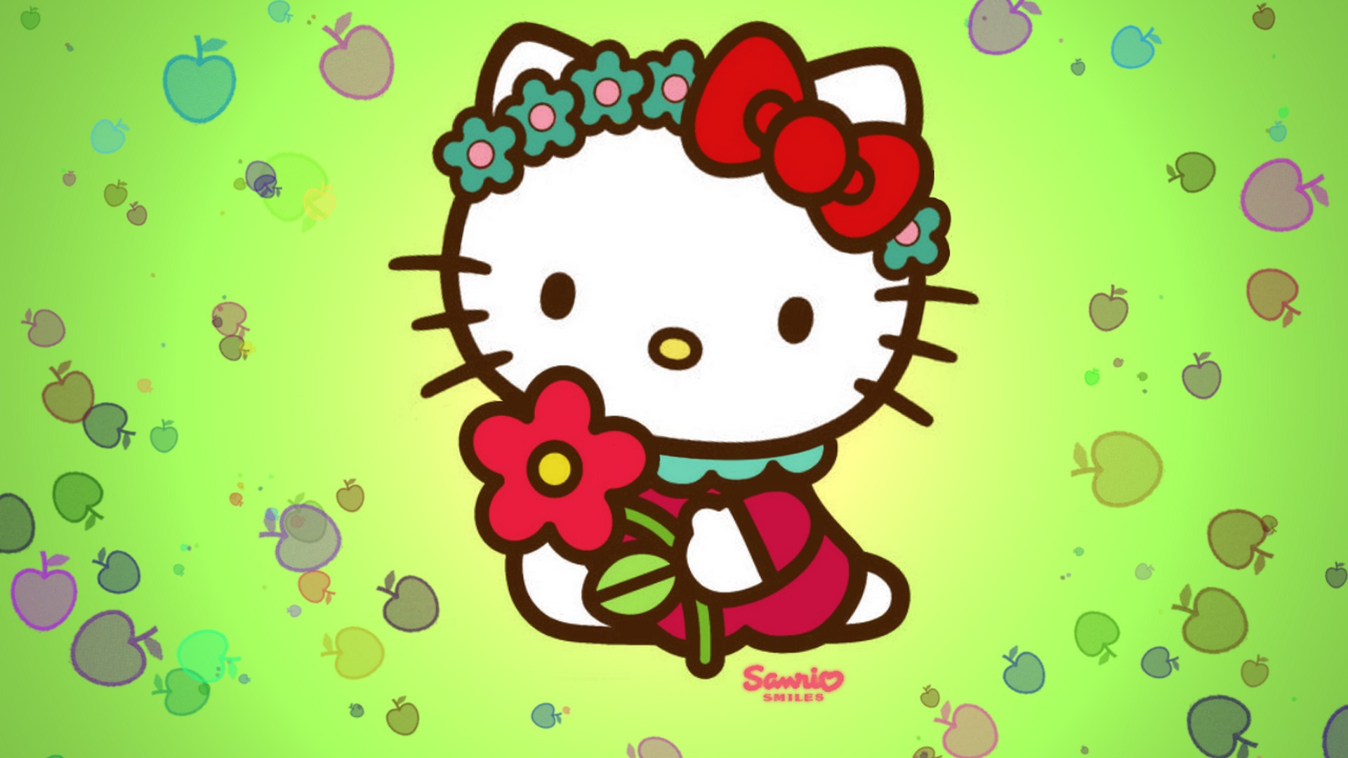 Wallpaper Hello Kitty with resolution 1920X1080 pixel. You can use this wallpaper as background for your desktop Computer Screensavers, Android or iPhone smartphones