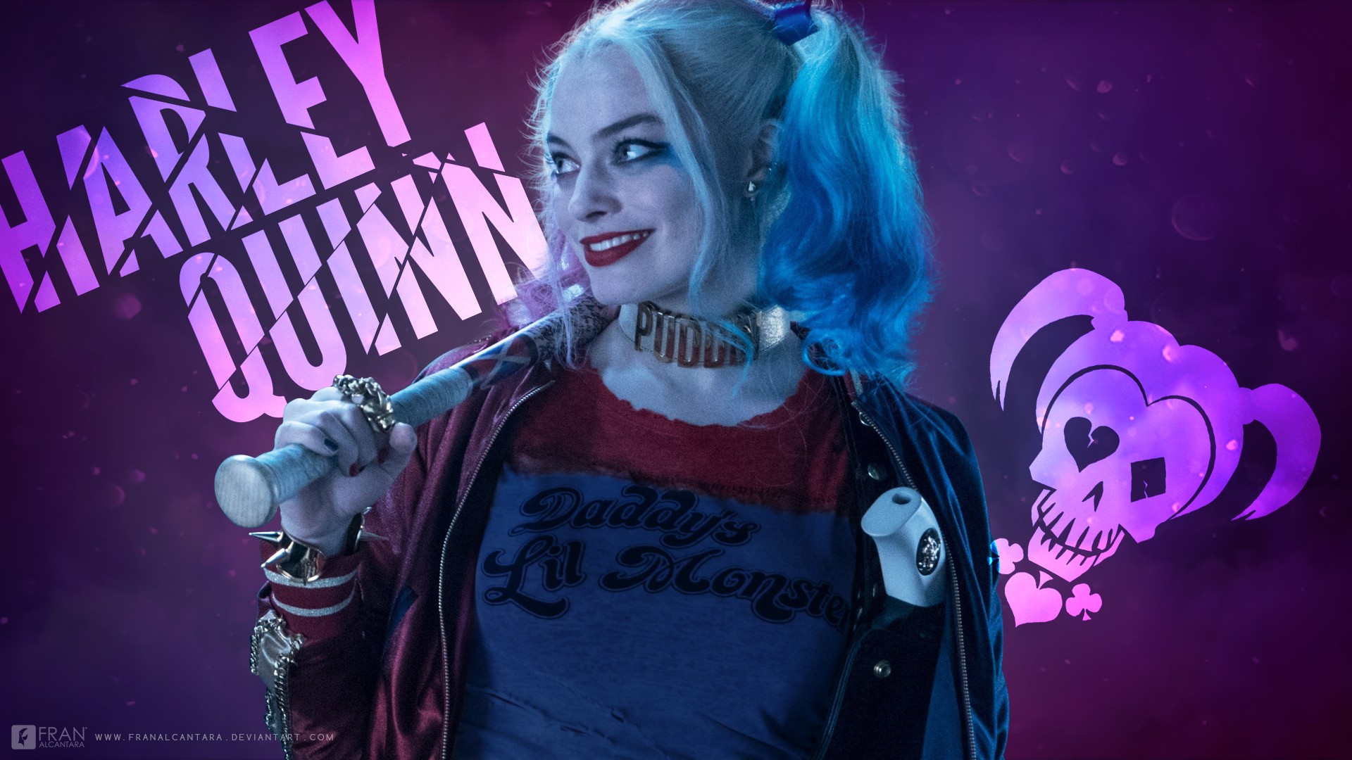 Wallpaper Pictures Of Harley Quinn Desktop with image resolution 1920x1080 pixel. You can use this wallpaper as background for your desktop Computer Screensavers, Android or iPhone smartphones