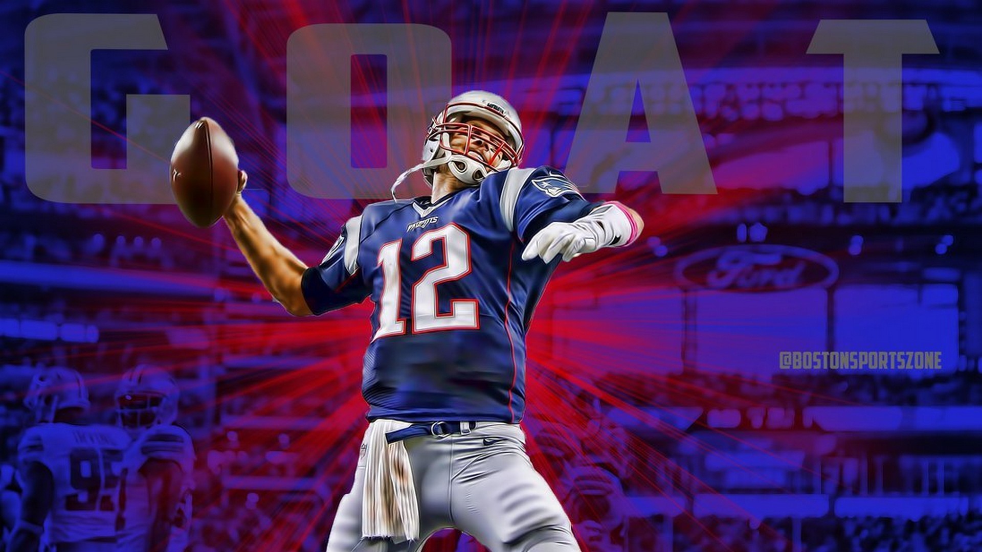 Wallpaper Tom Brady Patriots Desktop with image resolution 1920x1080 pixel. You can use this wallpaper as background for your desktop Computer Screensavers, Android or iPhone smartphones