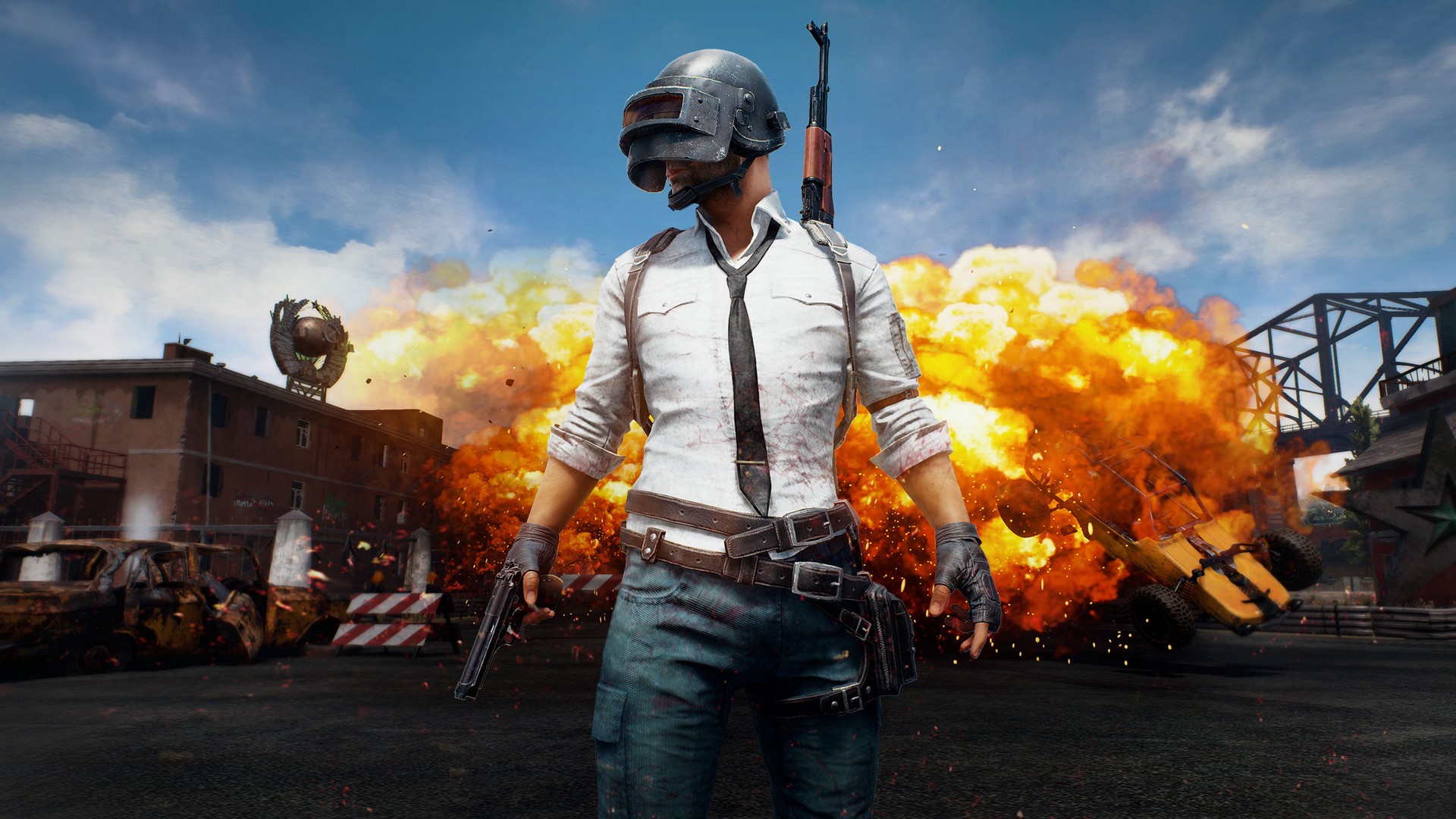 Wallpaper PUBG Desktop with image resolution 1920x1080 pixel. You can use this wallpaper as background for your desktop Computer Screensavers, Android or iPhone smartphones