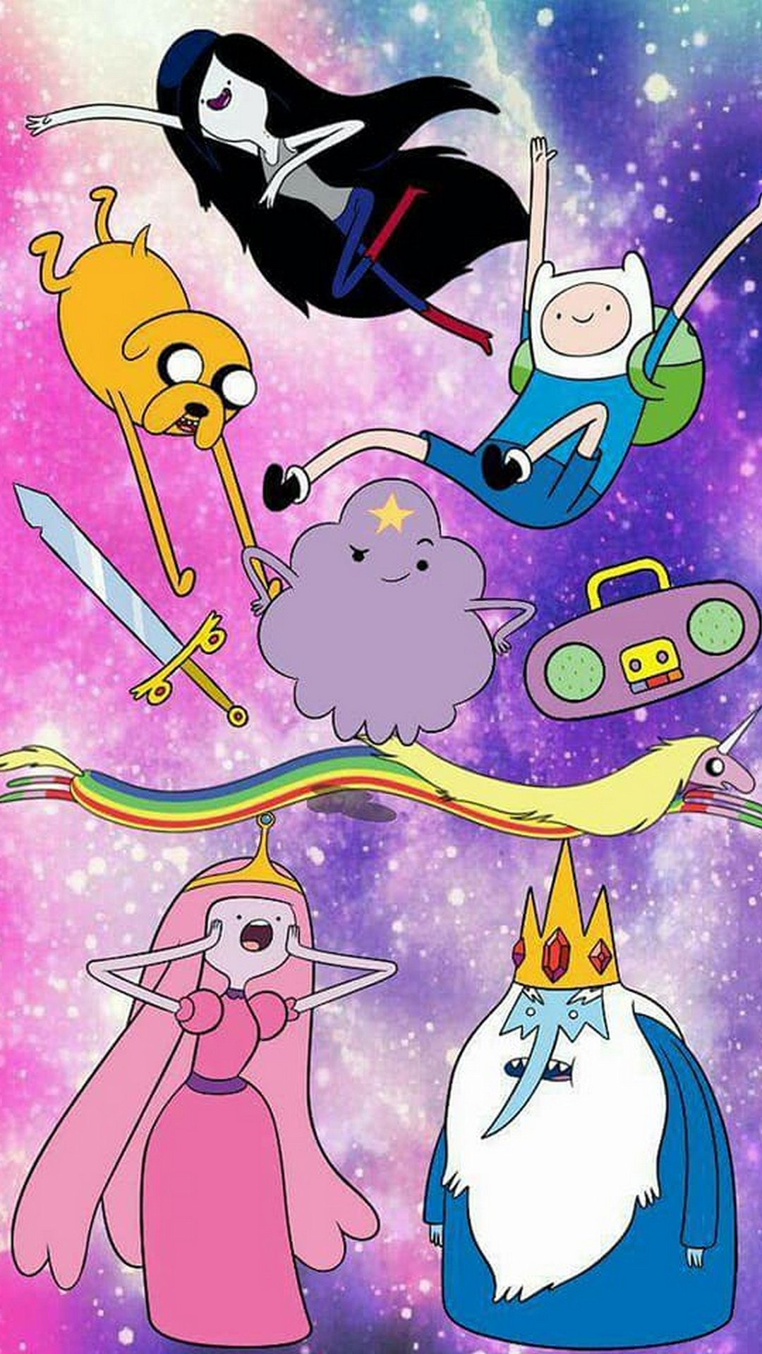 Adventure Time iPhone 8 Wallpaper with image resolution 1080x1920 pixel. You can use this wallpaper as background for your desktop Computer Screensavers, Android or iPhone smartphones