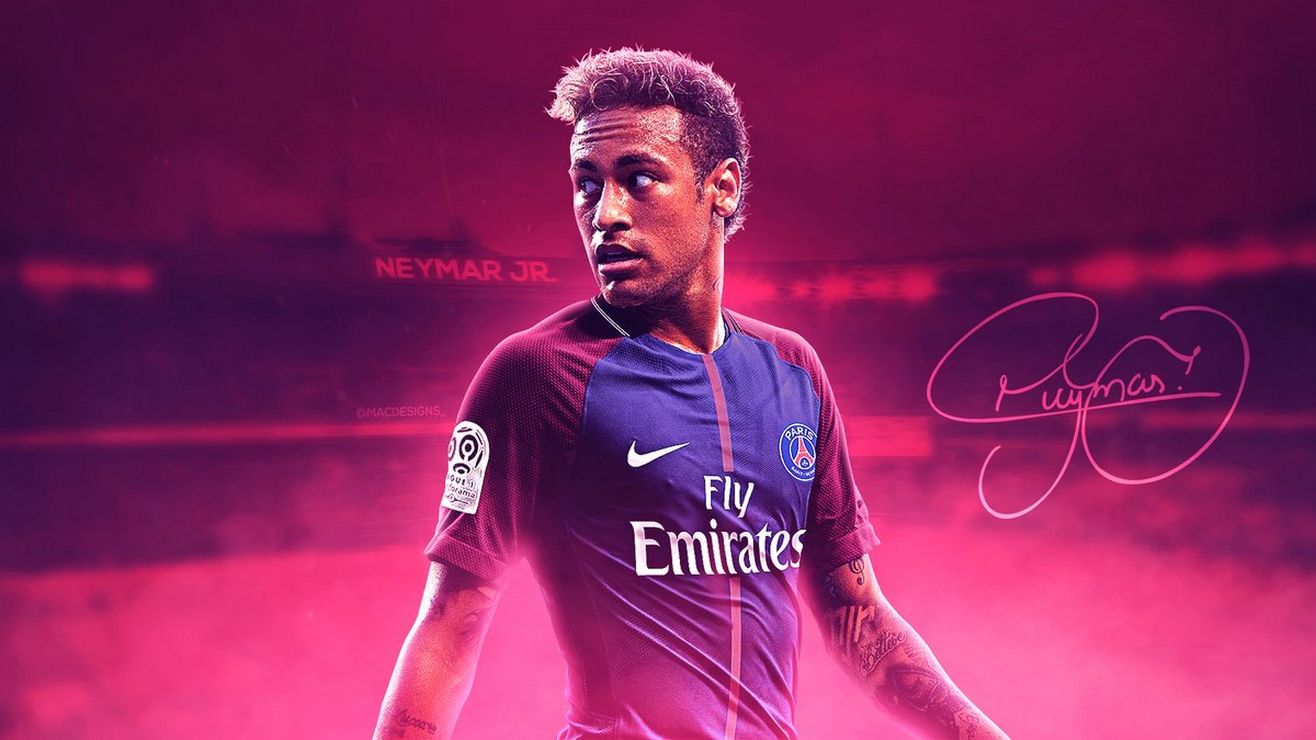 Desktop Wallpaper Neymar with image resolution 1920x1080 pixel. You can use this wallpaper as background for your desktop Computer Screensavers, Android or iPhone smartphones