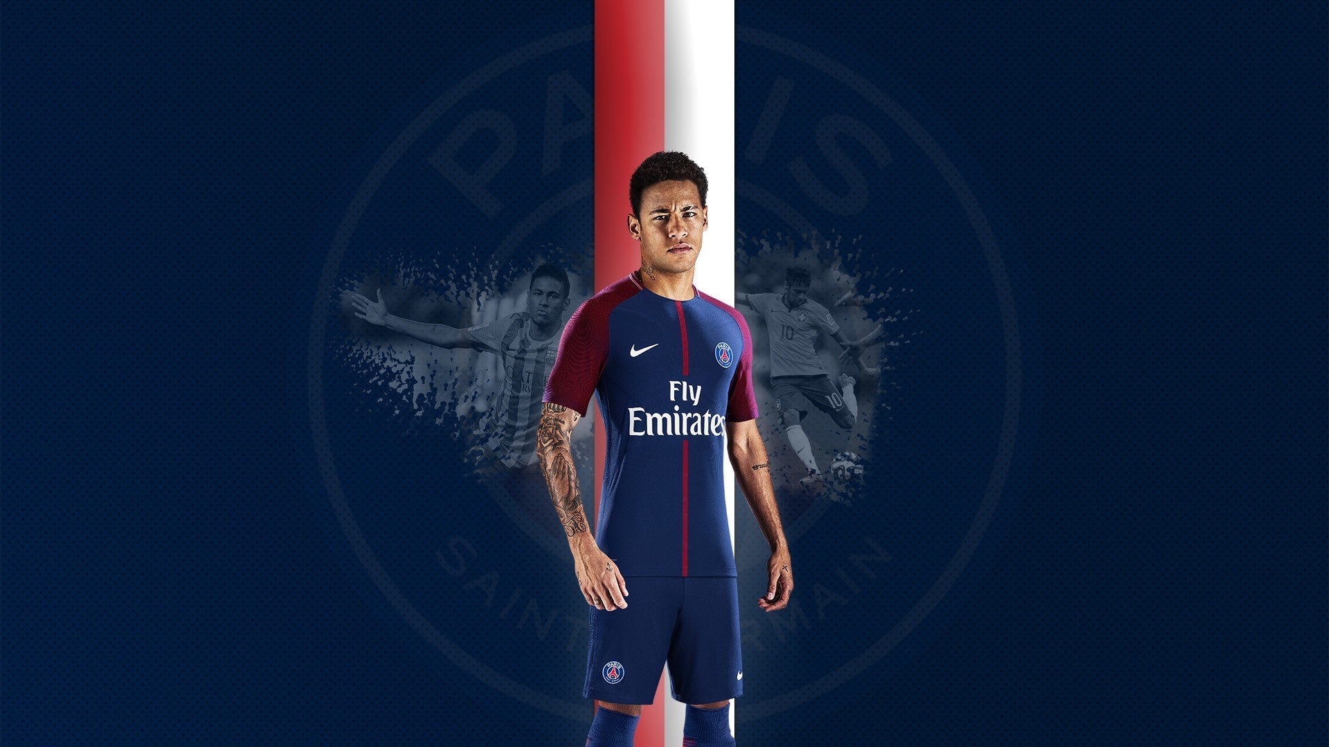 Neymar Desktop Wallpaper with image resolution 1920x1080 pixel. You can use this wallpaper as background for your desktop Computer Screensavers, Android or iPhone smartphones