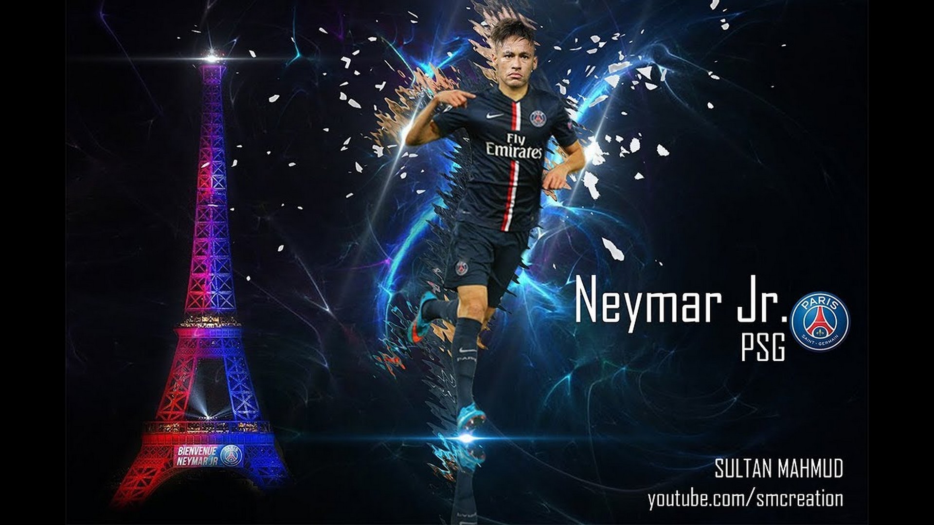 Wallpaper Neymar PSG with image resolution 1920x1080 pixel. You can use this wallpaper as background for your desktop Computer Screensavers, Android or iPhone smartphones