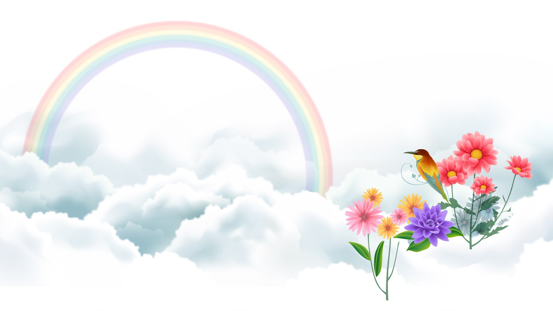 Best Cute Rainbow Wallpaper with resolution 1920X1080 pixel. You can use this wallpaper as background for your desktop Computer Screensavers, Android or iPhone smartphones