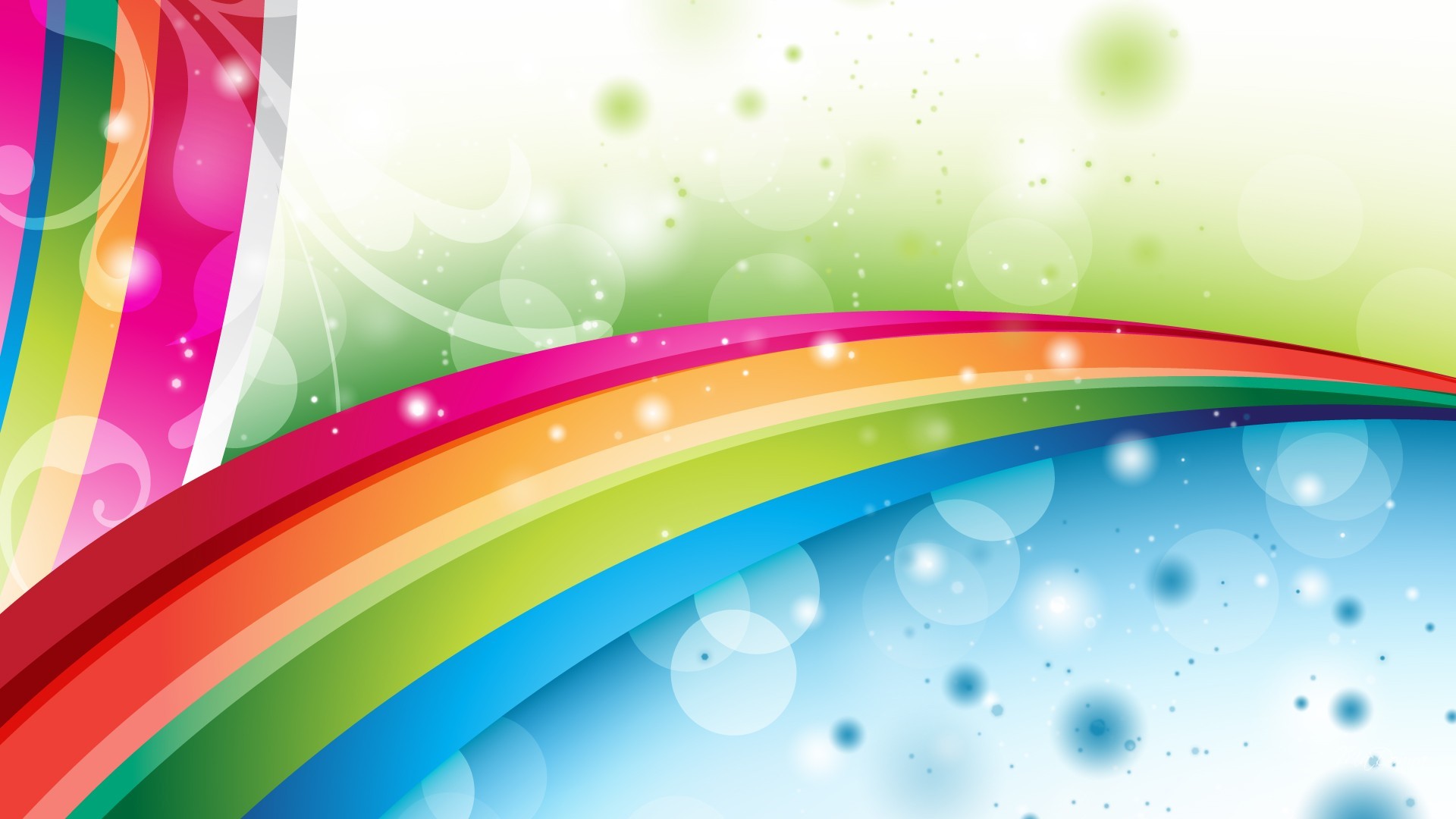 Desktop Wallpaper Cute Rainbow with image resolution 1920x1080 pixel. You can use this wallpaper as background for your desktop Computer Screensavers, Android or iPhone smartphones