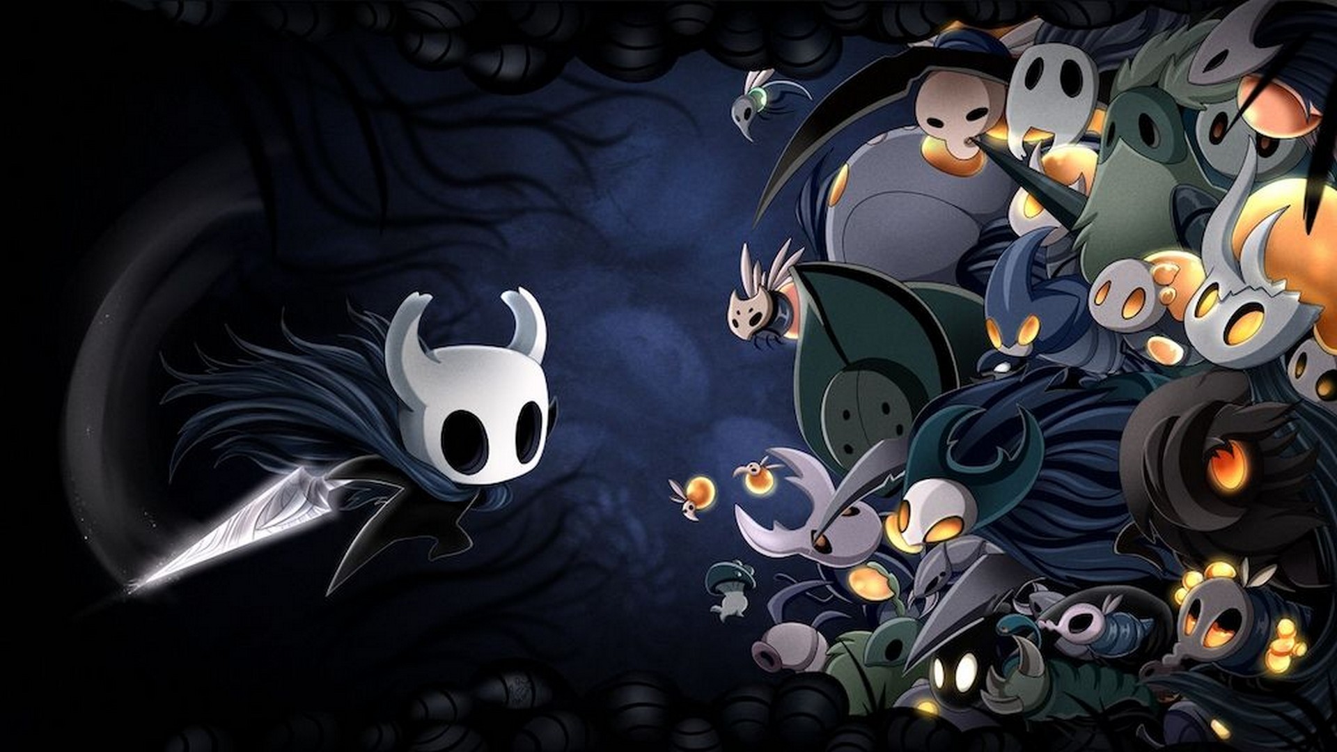 Wallpaper Hollow Knight with high-resolution 1920x1080 pixel. You can use this wallpaper for your Windows and Mac OS computers as well as your Android and iPhone smartphones