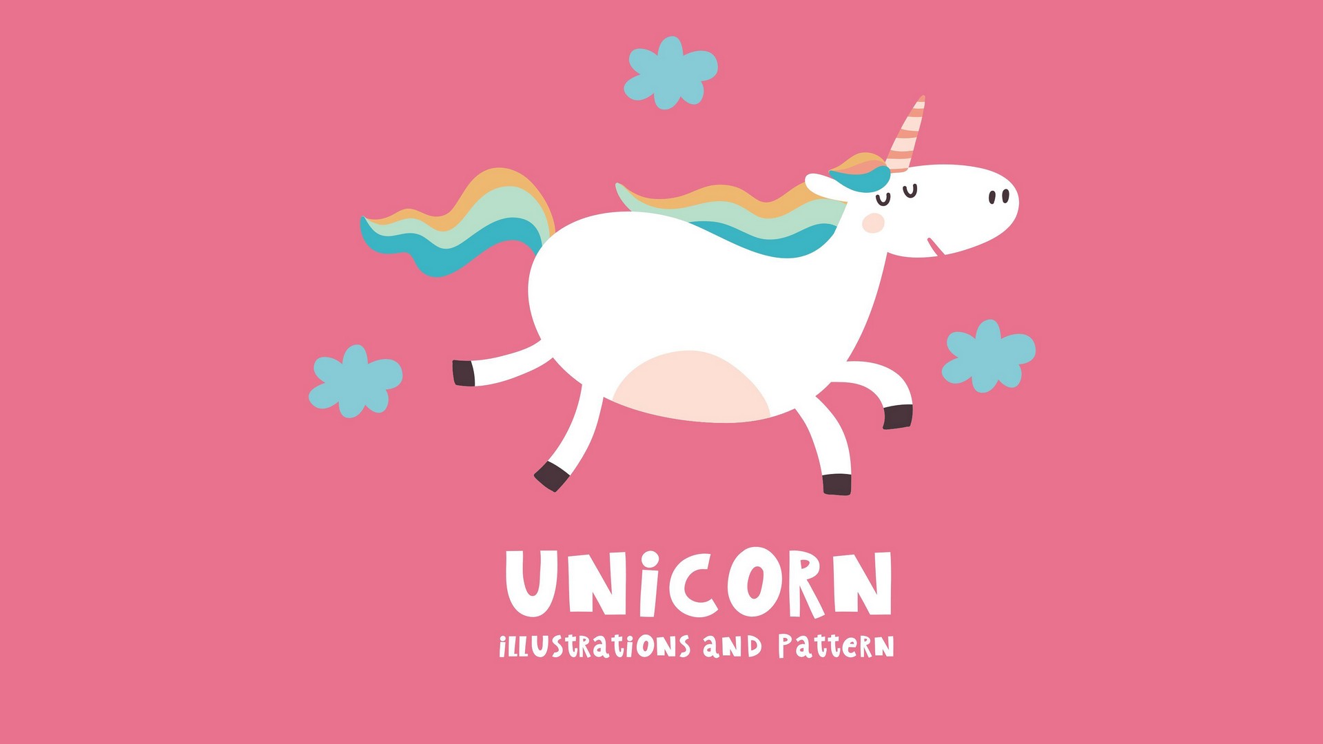 Cute Girly Unicorn Wallpaper For Desktop With high-resolution 1920X1080 pixel. You can use this wallpaper for your Windows and Mac OS computers as well as your Android and iPhone smartphones