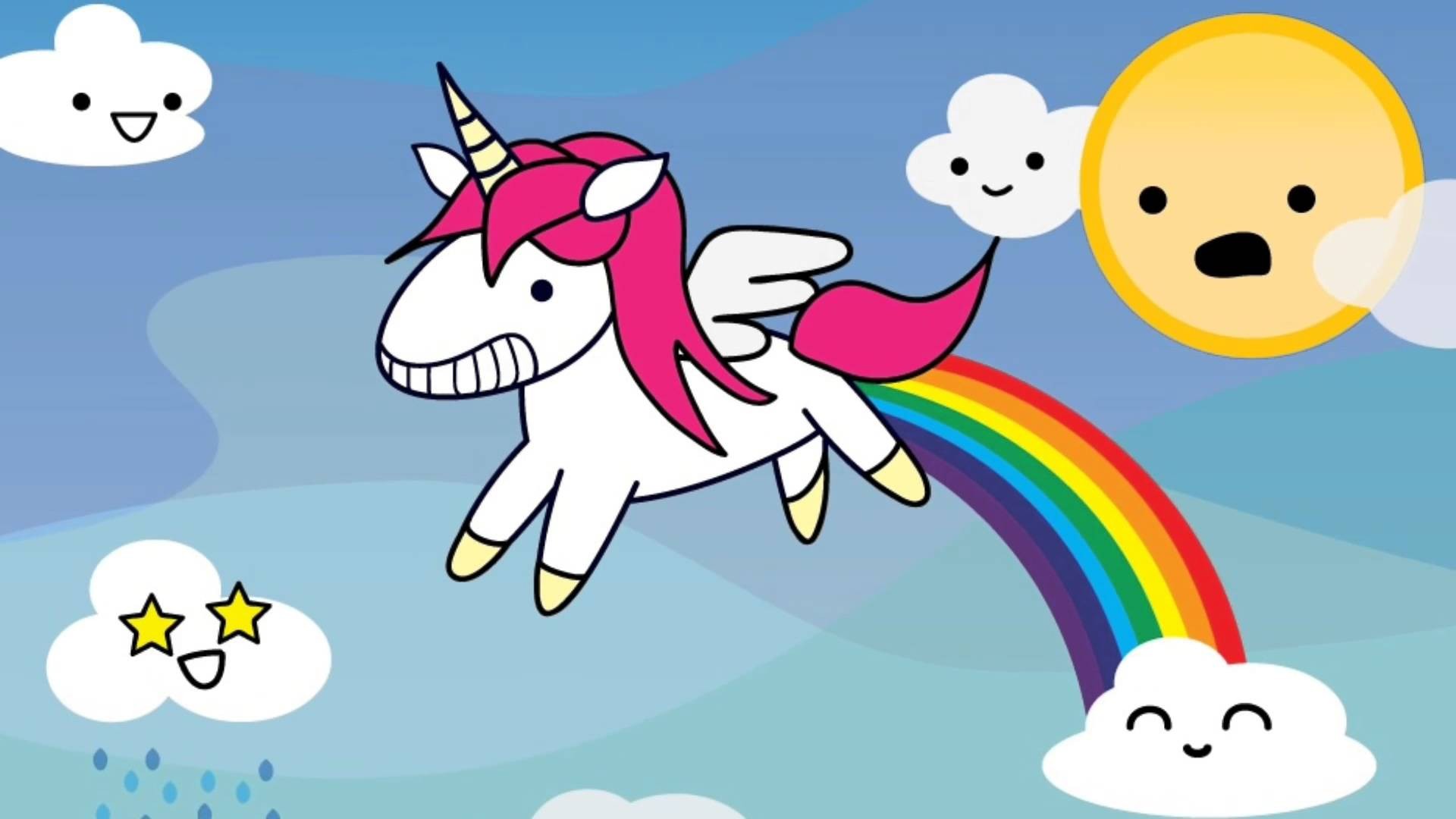 Unicorn Desktop Wallpaper with high-resolution 1920x1080 pixel. You can use this wallpaper for your Windows and Mac OS computers as well as your Android and iPhone smartphones