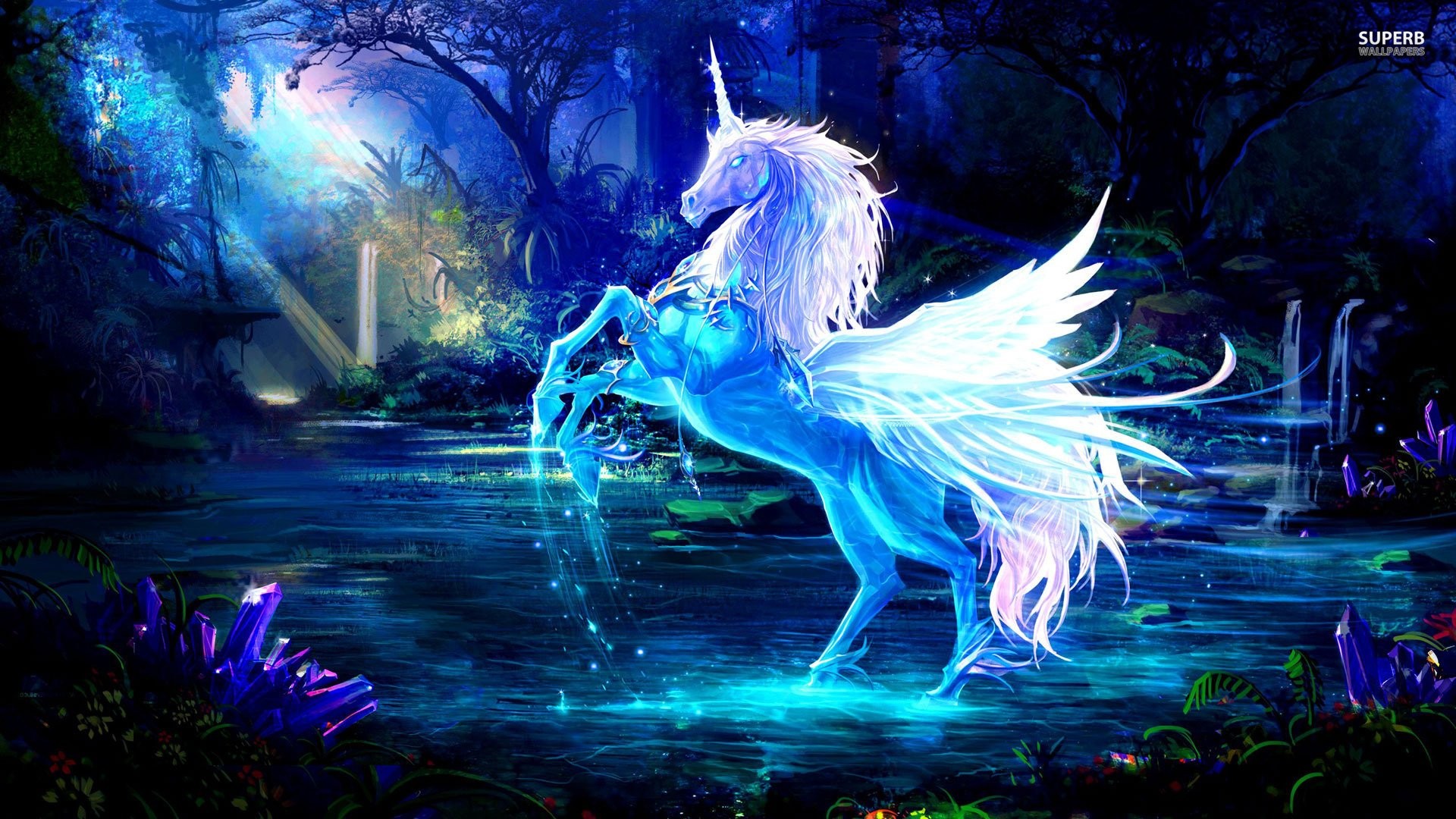 Wallpaper Cute Unicorn With high-resolution 1920X1080 pixel. You can use this wallpaper for your Windows and Mac OS computers as well as your Android and iPhone smartphones