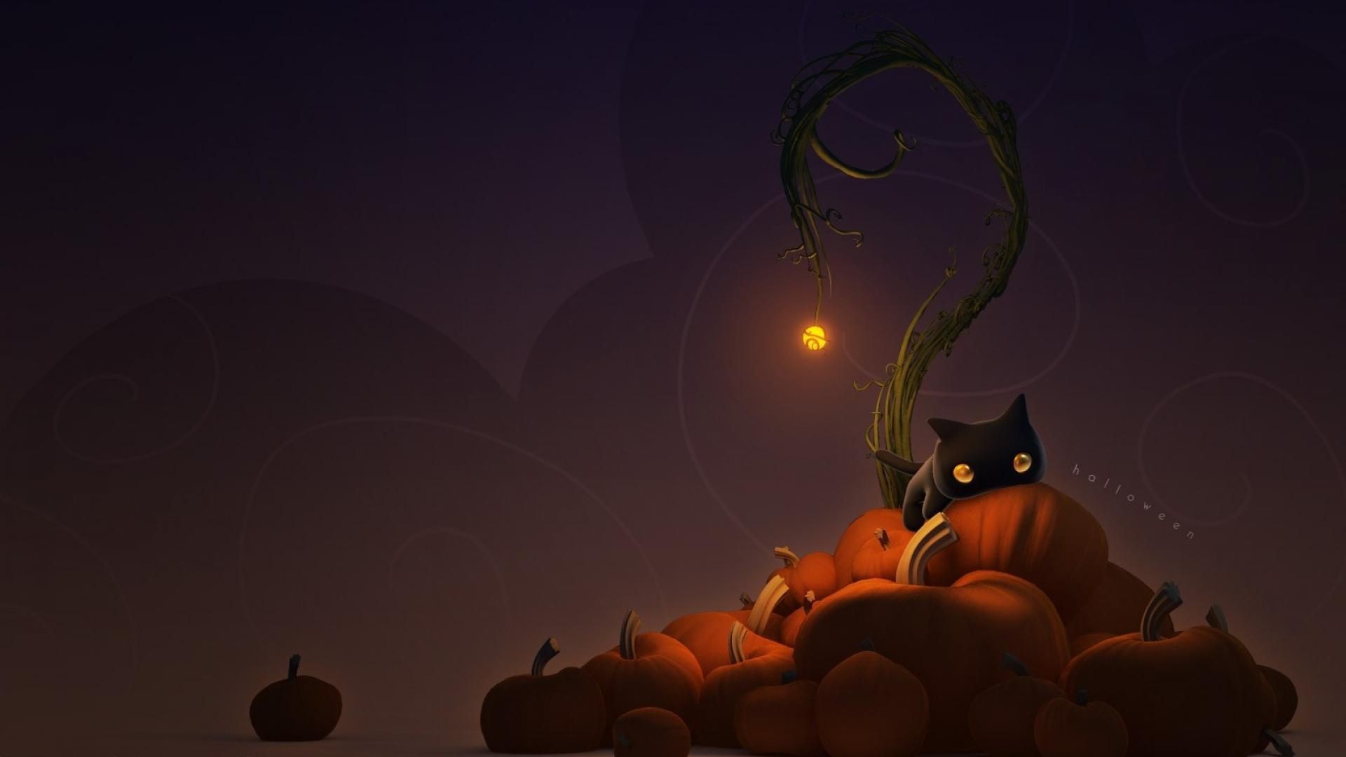 Cute Halloween Wallpaper with high-resolution 1920x1080 pixel. You can use this wallpaper for your Windows and Mac OS computers as well as your Android and iPhone smartphones