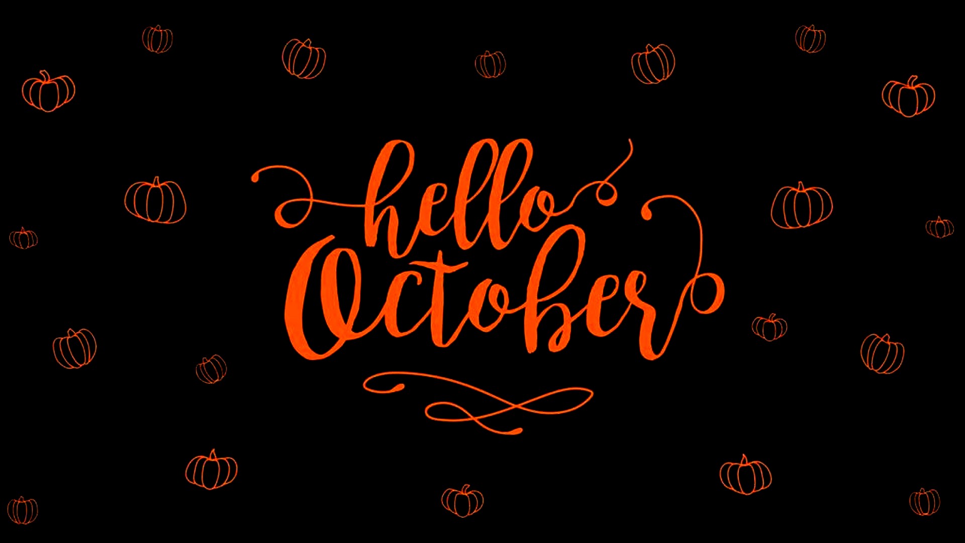 Hello begins. Стильные надписи. Заставка October. Осенние обои с Хеллоу. October надпись обои.